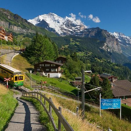 Chalet Bergfrieden Penthouse ヴェンゲン エクステリア 写真