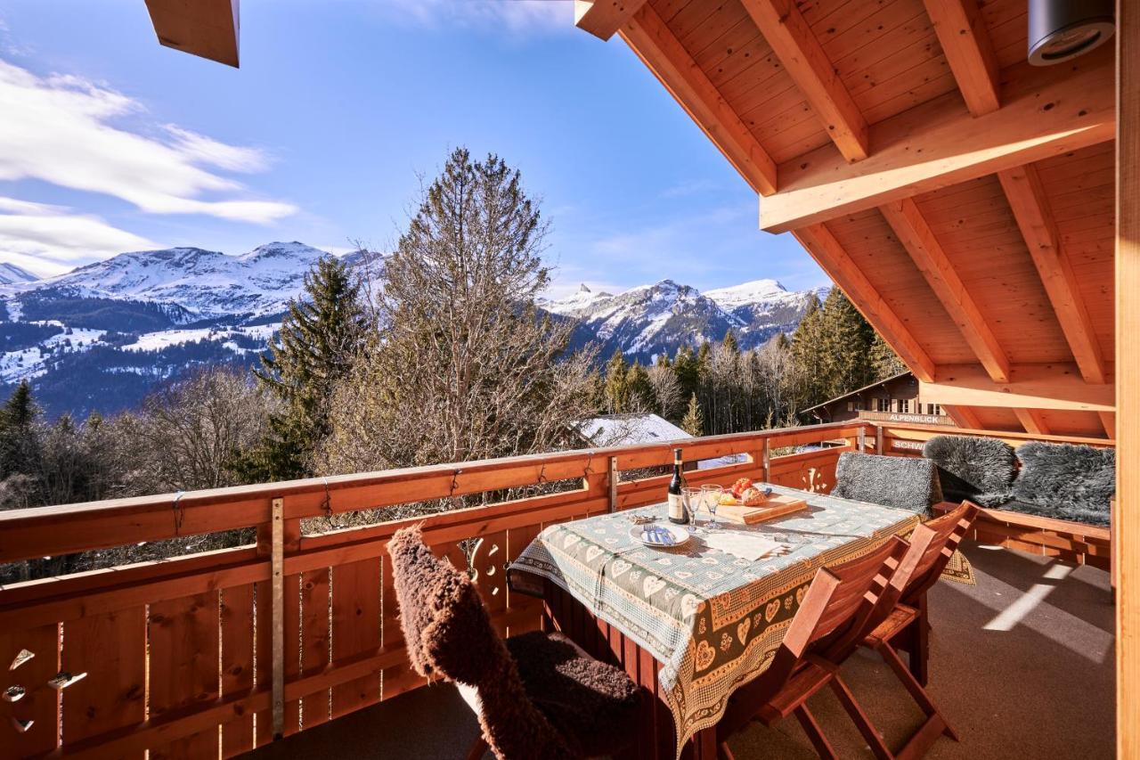 Chalet Bergfrieden Penthouse ヴェンゲン エクステリア 写真