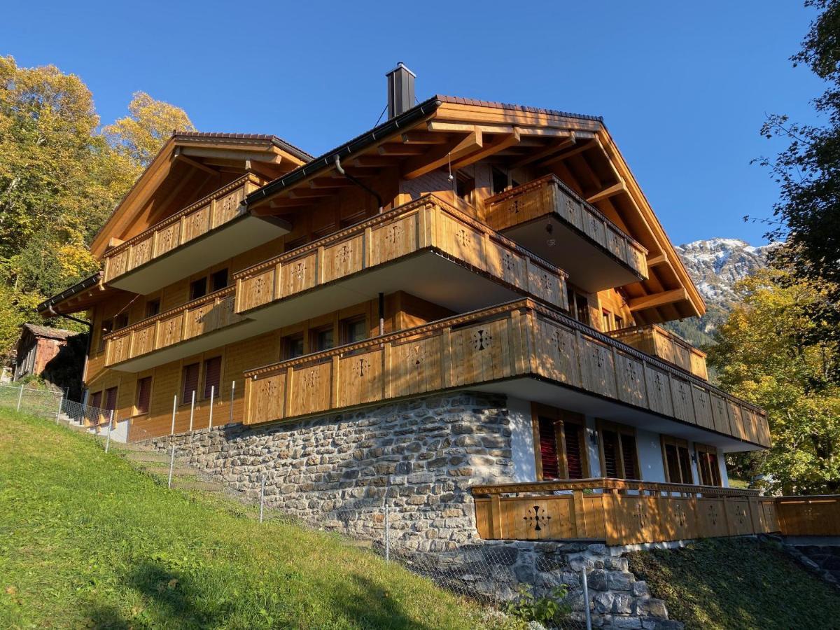 Chalet Bergfrieden Penthouse ヴェンゲン エクステリア 写真