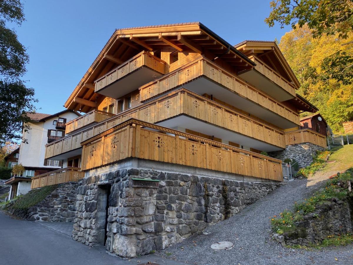 Chalet Bergfrieden Penthouse ヴェンゲン エクステリア 写真