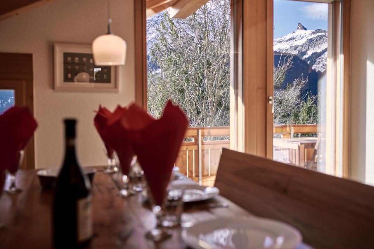 Chalet Bergfrieden Penthouse ヴェンゲン エクステリア 写真