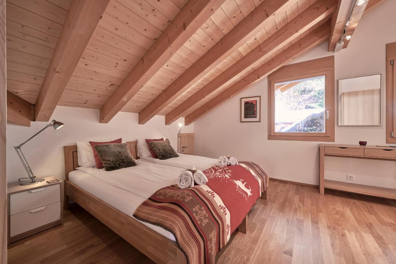 Chalet Bergfrieden Penthouse ヴェンゲン エクステリア 写真